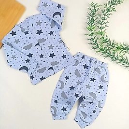 Gökyüzü Desen Pijama Takımı