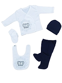 ZUHU 5 PARÇA YENİDOĞAN SETİ - KING