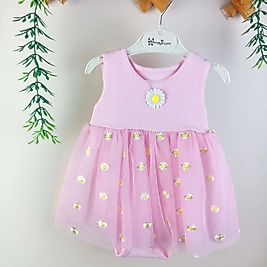 Papatya Çıtçıtlı Badili Elbise