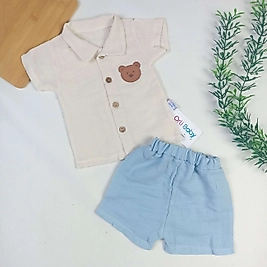 Bear Gömlekli Müslin Takım