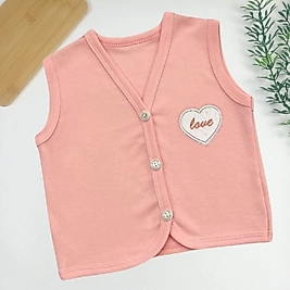 Kalp Desen Penye Yelek