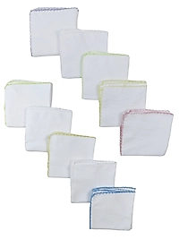 10 Parça Penye Oyalı Mendil (22X22 cm)