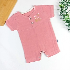 Flower Müslin Kısa Tulum