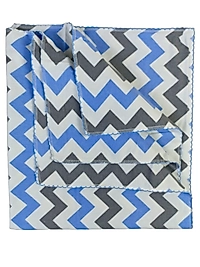 Zigzak Desen Pazen Battaniye - Çift Katlı - 80X90 CM