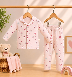 Donut Düğmeli Pijama Takımı