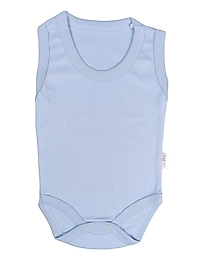 Askılı Düz Badi - Mavi