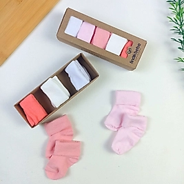 5 Parça Kutulu Yenidoğan Çorap Seti