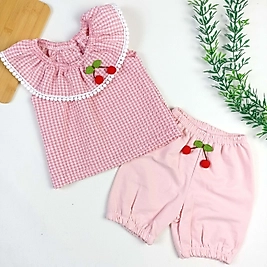 Kiraz Penye Şortlu Takım