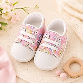 Party Rabbit Bağcıklı Bebek Patiği