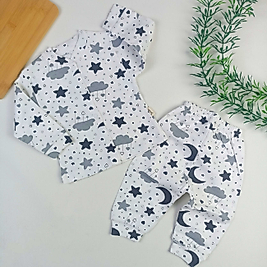 Gökyüzü Desen Pijama Takımı