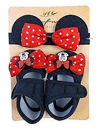 Minnie Saç Bandı - Patik Seti / 0-6 Ay