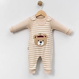 Bear Çizgili Salopet Takımı