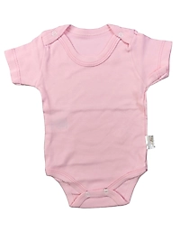 Yarım Kol Düz Badi / Pembe