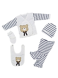 ÇİZGİLİ MR. BEAR 5 PARÇA HASTANE ÇIKIŞI