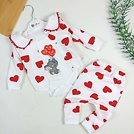 Love 3 Parça Hırkalı Takım