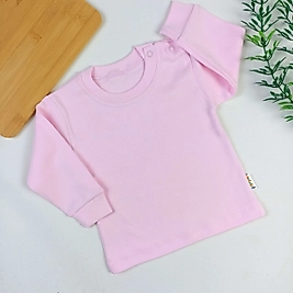 Desensiz Penye Tek Üst - Pembe