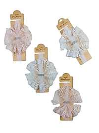 Dantelli Yıldız Saç Bandı / 0-6 Ay