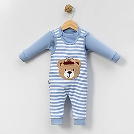 Bear Çizgili Salopet Takımı