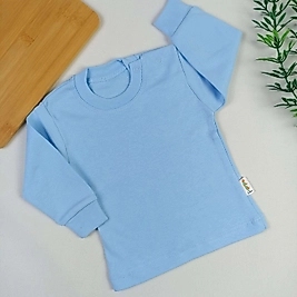 Desensiz Penye Tek Üst - Mavi