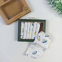 Space Organic Müslin Bebek Mendili / 7'li Set / 24 x 24 cm