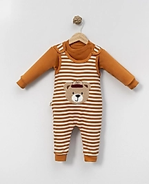 Bear Çizgili Salopet Takımı
