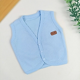 Petek Düğmeli Düz Yelek