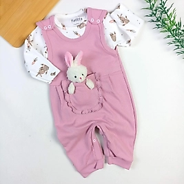 Bebek Tavşan Badili Salopet Takım