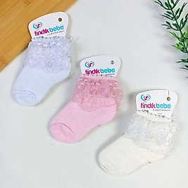 Fındık Dantelli Bilek Çorap / 1  Yaş