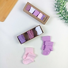 5 Parça Kutulu Yenidoğan Çorap Seti