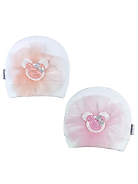 Tüllü Mickey Penye Bere / 0-6 Ay