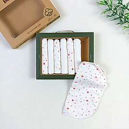 Yıldız Organic Bebek Mendili / 7'li Set / 24 x 24 cm