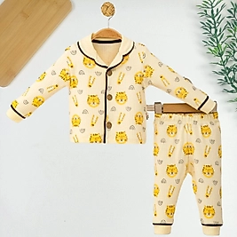 Aslan Düğmeli Pijama Takımı