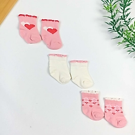 3 Parça Yeni Doğan Çorap Seti - Love