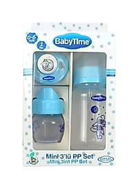 Babytime Mini 3 Parça Biberon Seti - Plastik