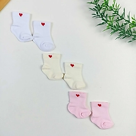 3 Parça Yeni Doğan Çorap Seti - Love