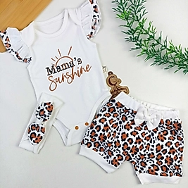 Sunshine Leopar Desen Yazlık Takım