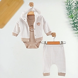 Bear Hırkalı 3 Parça Takım