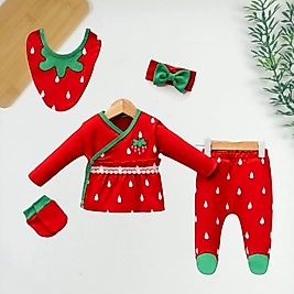 Çilek 5 Parça Yeni Doğan Takımı