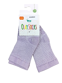 Lila Petek Bambu 2'li Çorap Seti / 6-12 ay