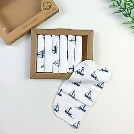 Yelken Organic Bebek Mendili / 7'li Set / 24 x 24 cm