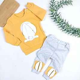 Tavşan Desen Penye Mevsimlik Takım