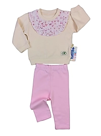 Çiçek Desen Penye Takım