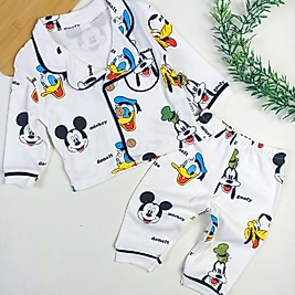Ducky Duck Düğmeli Pijama Takımı