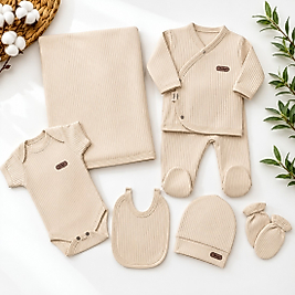 Raporlu Kumaş Organic Hastane Çıkışı / 7 Parça