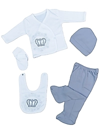 ZUHU 5 PARÇA YENİDOĞAN SETİ - KING