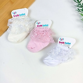 Fındık Dantelli Bilek Çorap / 6 ay