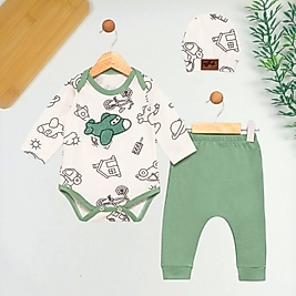 Uçak Şapkalı 3 Parça Takım