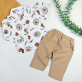 Roar Aslan Müslin Gömlekli Keten Takım