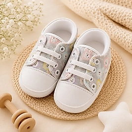 Party Rabbit Bağcıklı Bebek Patiği