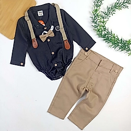 Papyonlu Askılı 4 Parça Takım